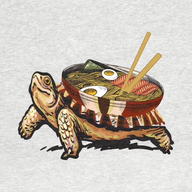 Tortoise Ramen, Noodle Lovers Gift by AlmaDesigns